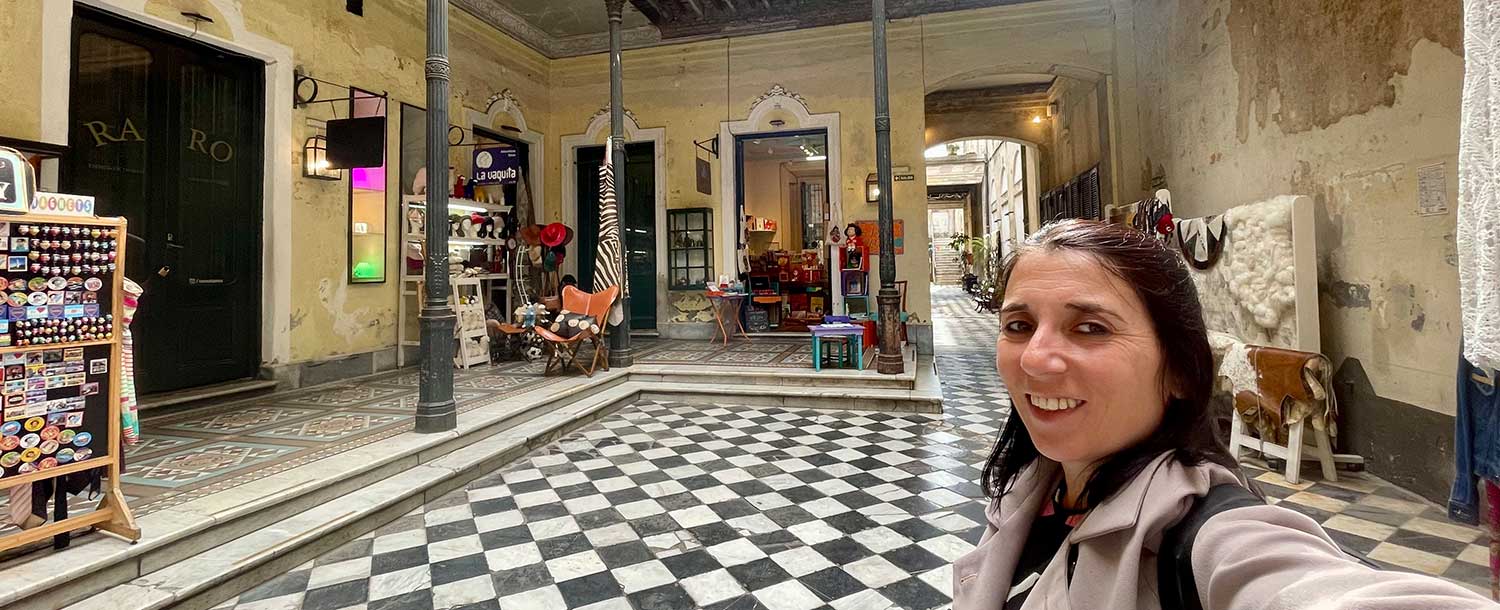 Selfie en Pasaje de la Defensa
